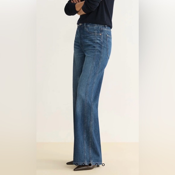 Warp + Weft NCE Nice Cote Wide Leg High Rise Jeans size 6 - Picture 3 of 12